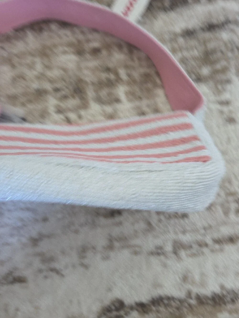 Lemon and Pink Striped Beaded Bag